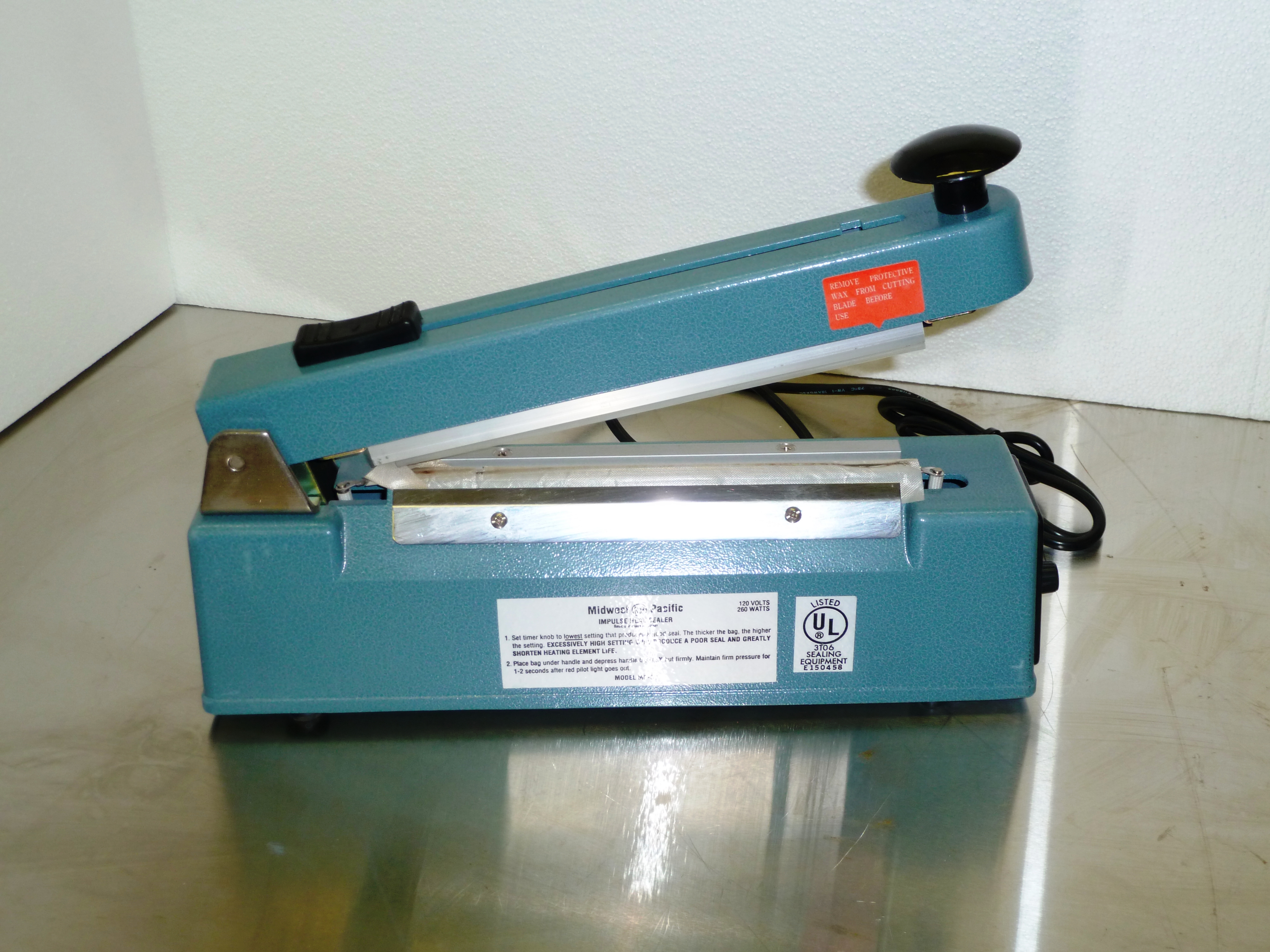 Midwest Pacific MP-8C Commercial Heat Impulse Sealer Packaging